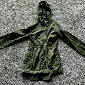 C&C California green button up jacket